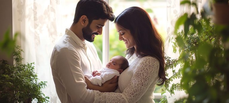 young-asian-couple-holds-their-newborn-baby-their-arms